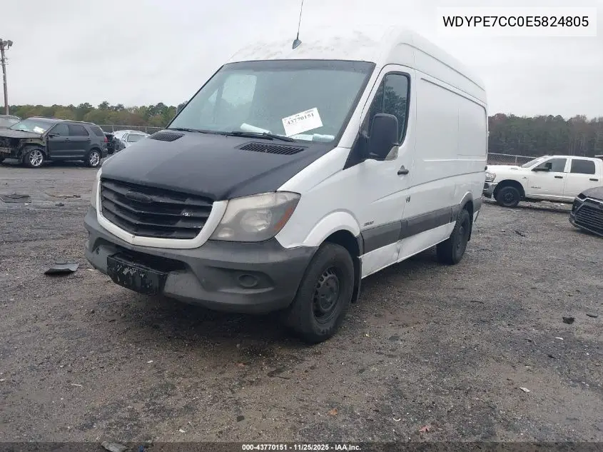 WDYPE7CC0E5824805 2014 Freightliner Sprinter 2500 Normal Roof