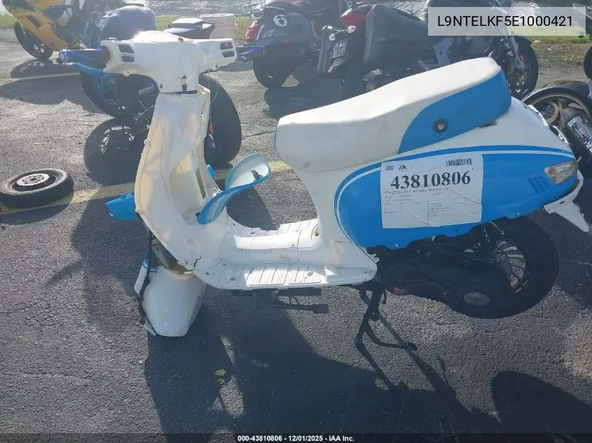 L9NTELKF5E1000421 2014 Zhejiang Scooter
