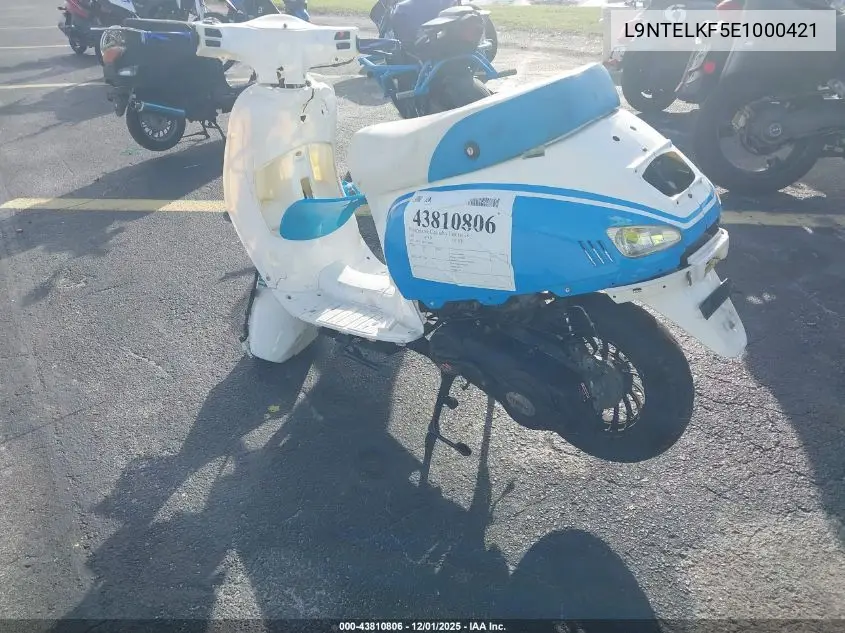 L9NTELKF5E1000421 2014 Zhejiang Scooter