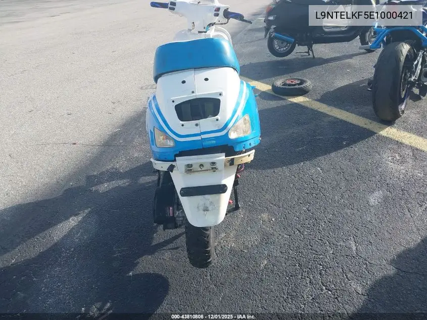 L9NTELKF5E1000421 2014 Zhejiang Scooter