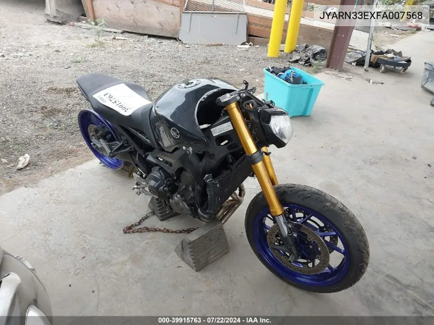 JYARN33EXFA007568 2015 Yamaha Fz09