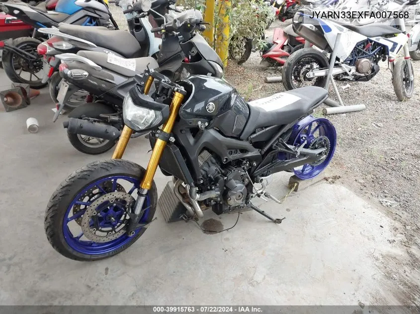 JYARN33EXFA007568 2015 Yamaha Fz09