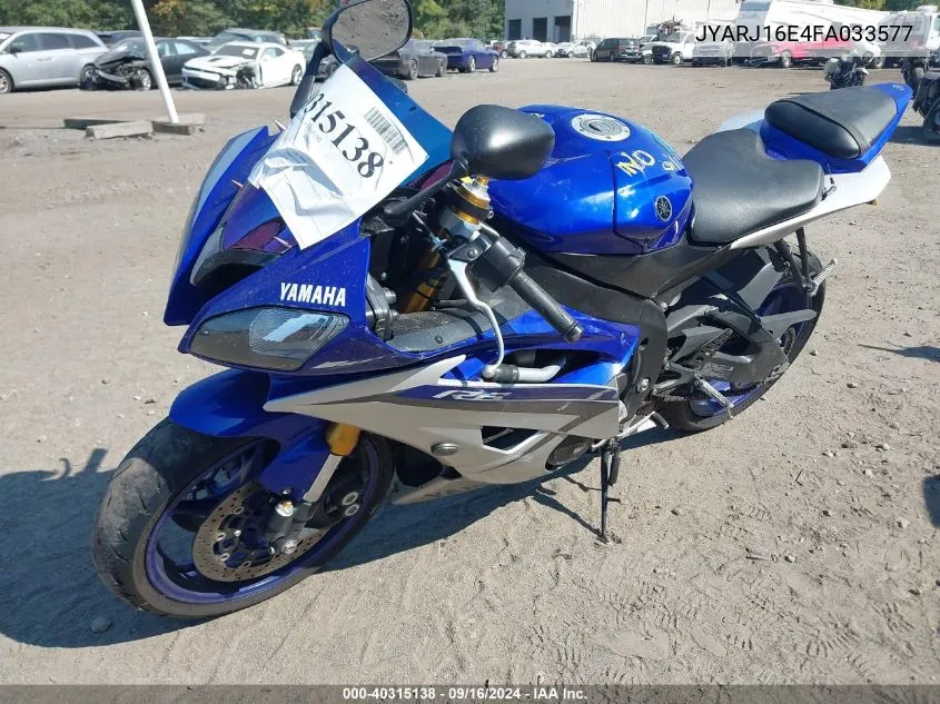 JYARJ16E4FA033577 2015 Yamaha Yzfr6