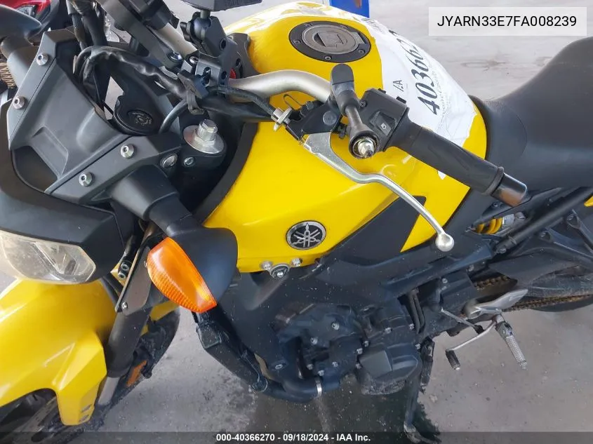 JYARN33E7FA008239 2015 Yamaha Fz09