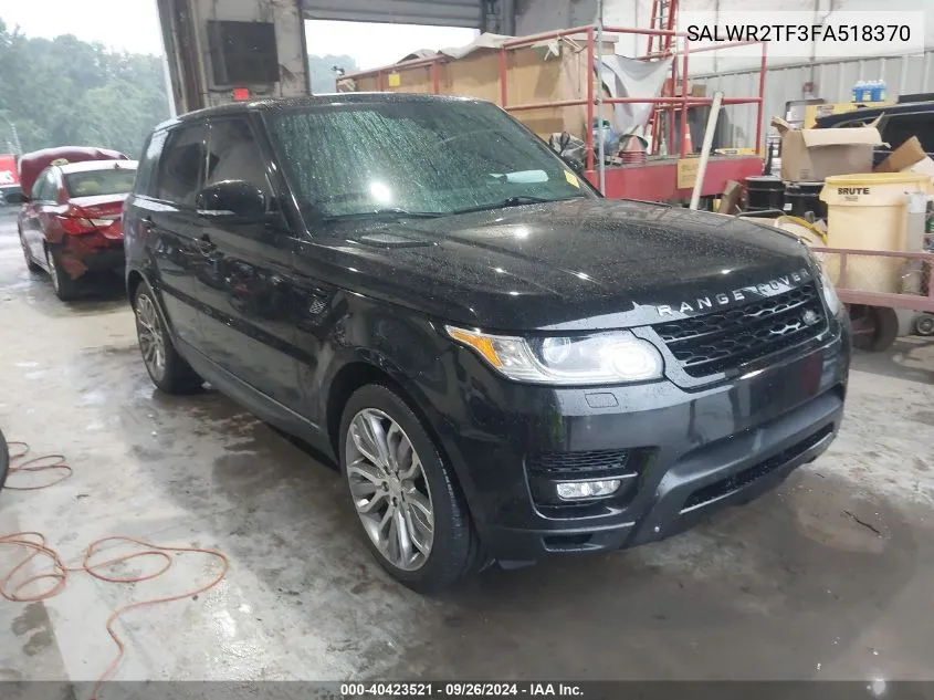 2015 Rang Range Rover Sport 4W 5.0L V8 Supercharged VIN: SALWR2TF3FA518370 Lot: 40423521