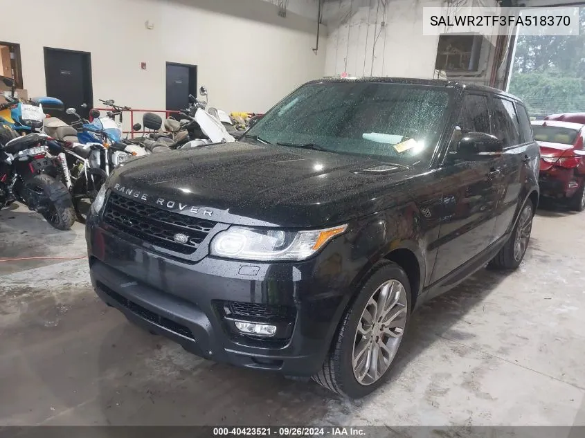 2015 Rang Range Rover Sport 4W 5.0L V8 Supercharged VIN: SALWR2TF3FA518370 Lot: 40423521