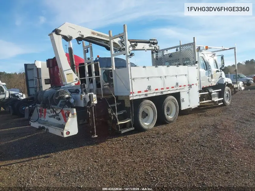 2015 Freightliner 114Sd VIN: 1FVHG3DV6FHGE3360 Lot: 43322834