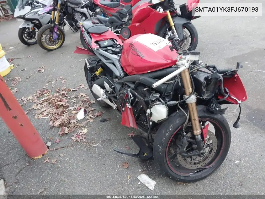 SMTA01YK3FJ670193 2015 Triumph Motorcycle Daytona 675