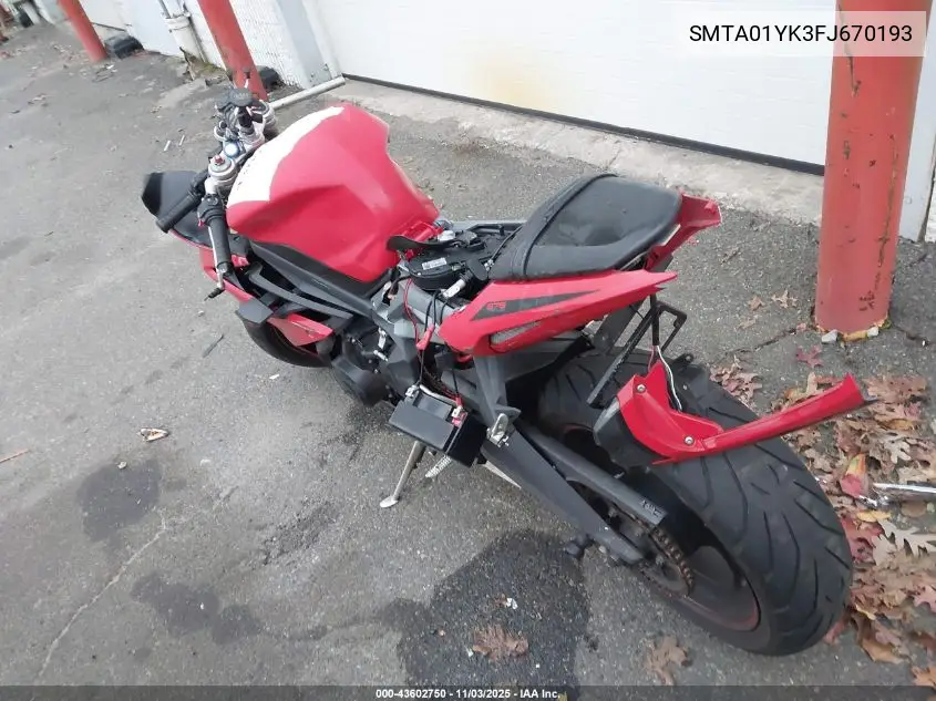 SMTA01YK3FJ670193 2015 Triumph Motorcycle Daytona 675