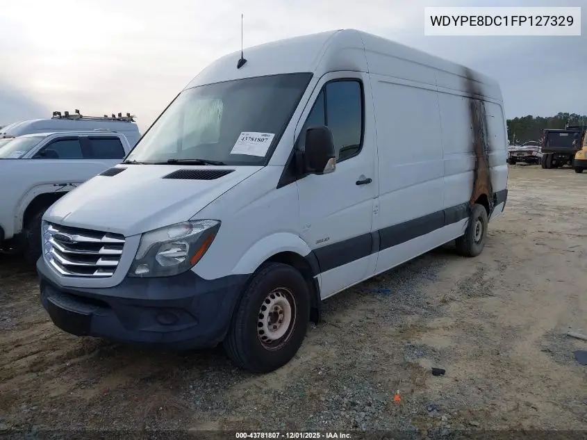 WDYPE8DC1FP127329 2015 Freightliner Sprinter 2500 High Roof