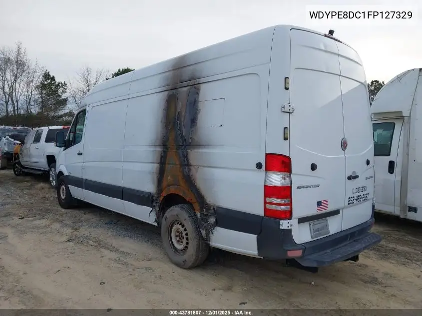 WDYPE8DC1FP127329 2015 Freightliner Sprinter 2500 High Roof
