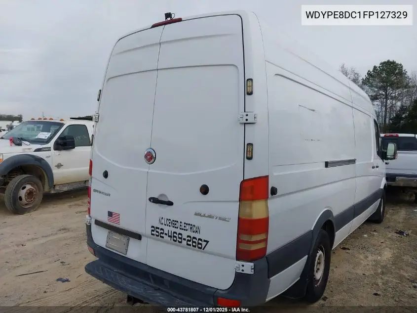 WDYPE8DC1FP127329 2015 Freightliner Sprinter 2500 High Roof