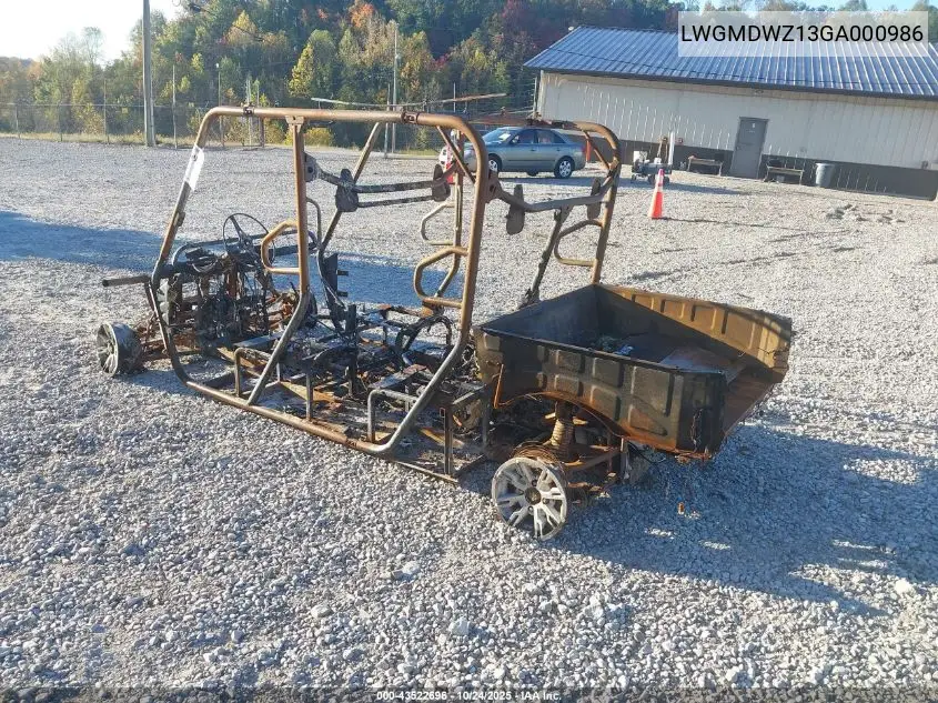 LWGMDWZ13GA000986 2016 Hisu Cub Cadet