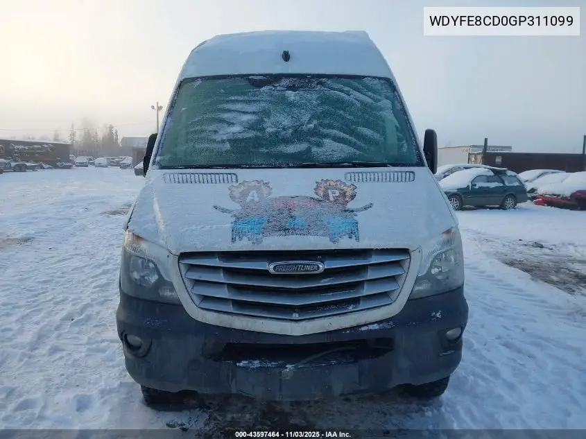 WDYFE8CD0GP311099 2016 Freightliner Sprinter 2500 High Roof