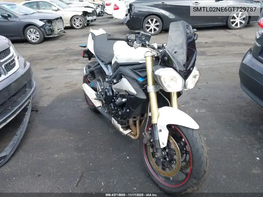 SMTL02NE6GT729787 2016 Triumph Motorcycle Street Triple
