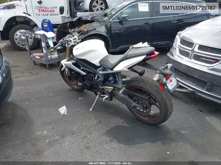 SMTL02NE6GT729787 2016 Triumph Motorcycle Street Triple