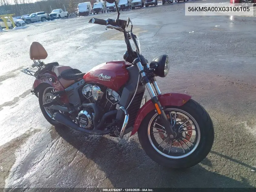 56KMSA00XG3106105 2016 Indian Motorcycle Co. Scout Abs