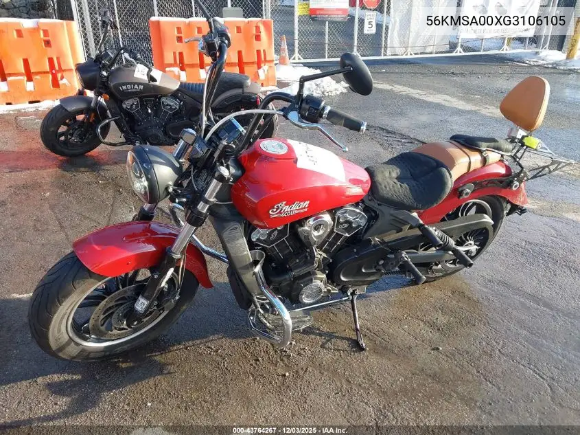 56KMSA00XG3106105 2016 Indian Motorcycle Co. Scout Abs