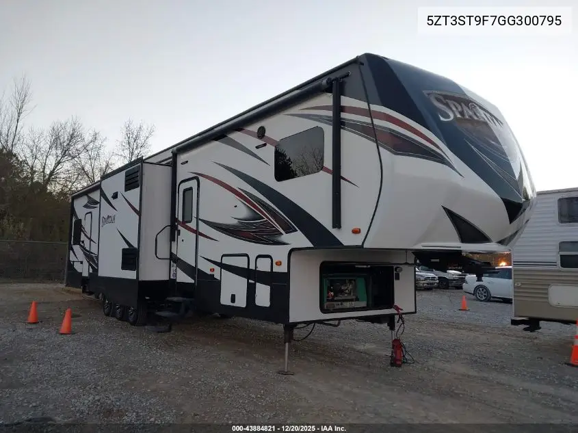 2016 Forest River Spartan VIN: 5ZT3ST9F7GG300795 Lot: 43884821