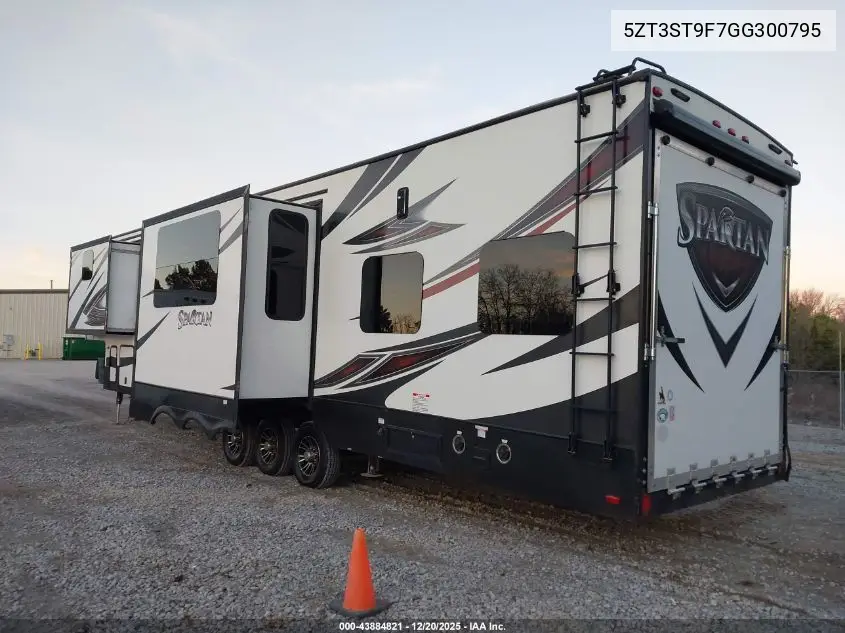 2016 Forest River Spartan VIN: 5ZT3ST9F7GG300795 Lot: 43884821