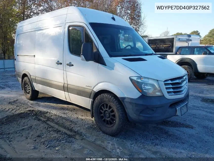 WDYPE7DD4GP327562 2016 Freightliner Sprinter 2500 Normal Roof