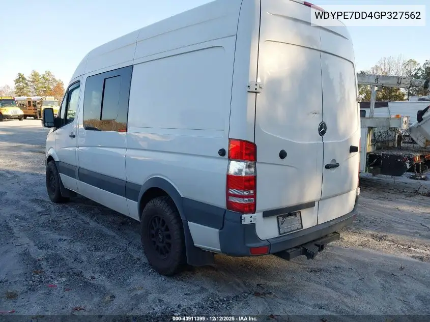 WDYPE7DD4GP327562 2016 Freightliner Sprinter 2500 Normal Roof