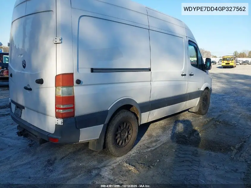 WDYPE7DD4GP327562 2016 Freightliner Sprinter 2500 Normal Roof