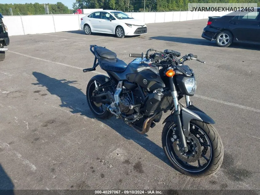 JYARM06EXHA012463 2017 Yamaha Fz07