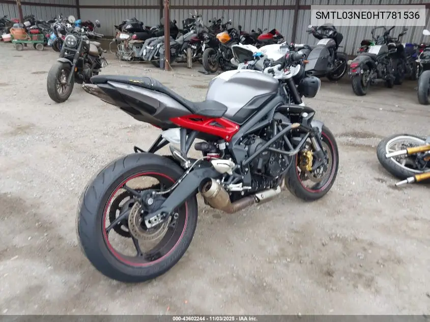 SMTL03NE0HT781536 2017 Triumph Motorcycle Street Triple R/Abs