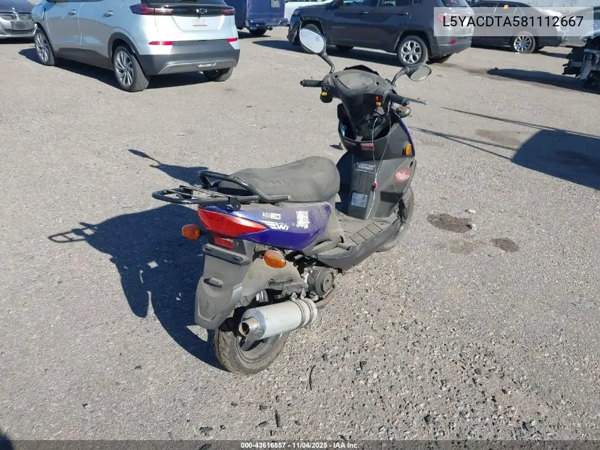 L5YACDTA581112667 2017 Znen Scooter