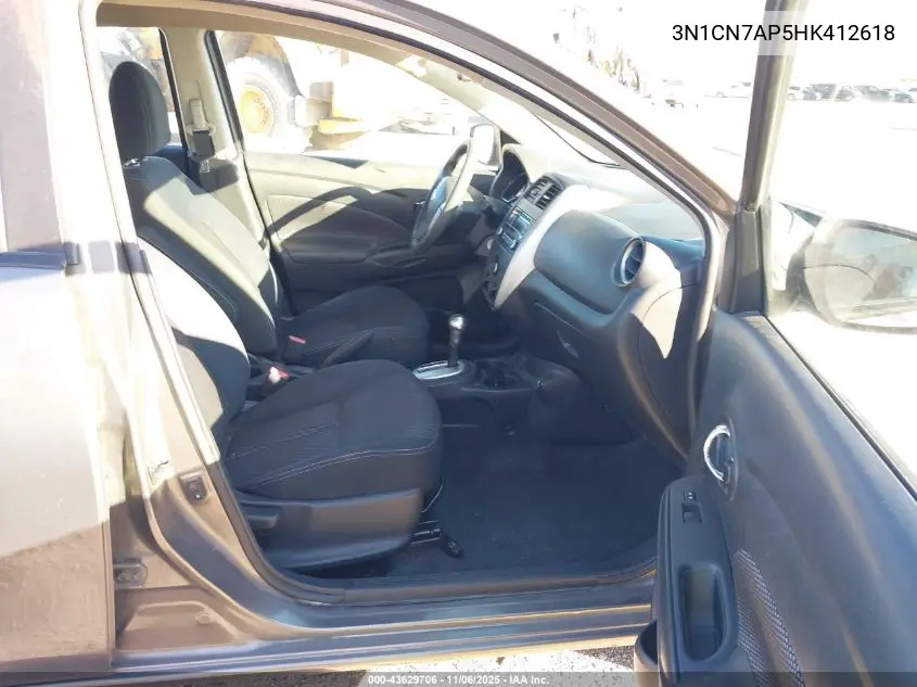 3N1CN7AP5HK412618 2017 Nissan Versa 1.6 Sv