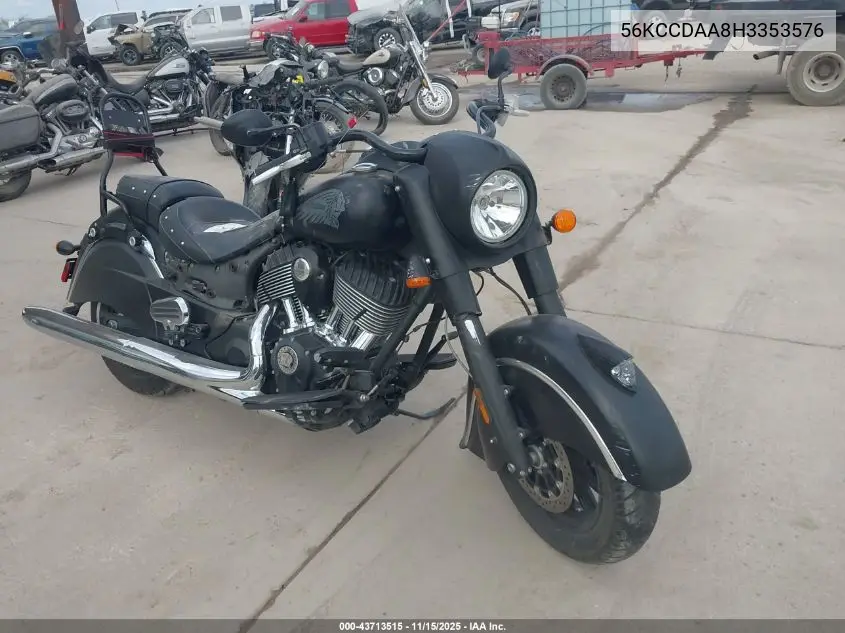 56KCCDAA8H3353576 2017 Indian Motorcycle Co. Chief Dark Horse