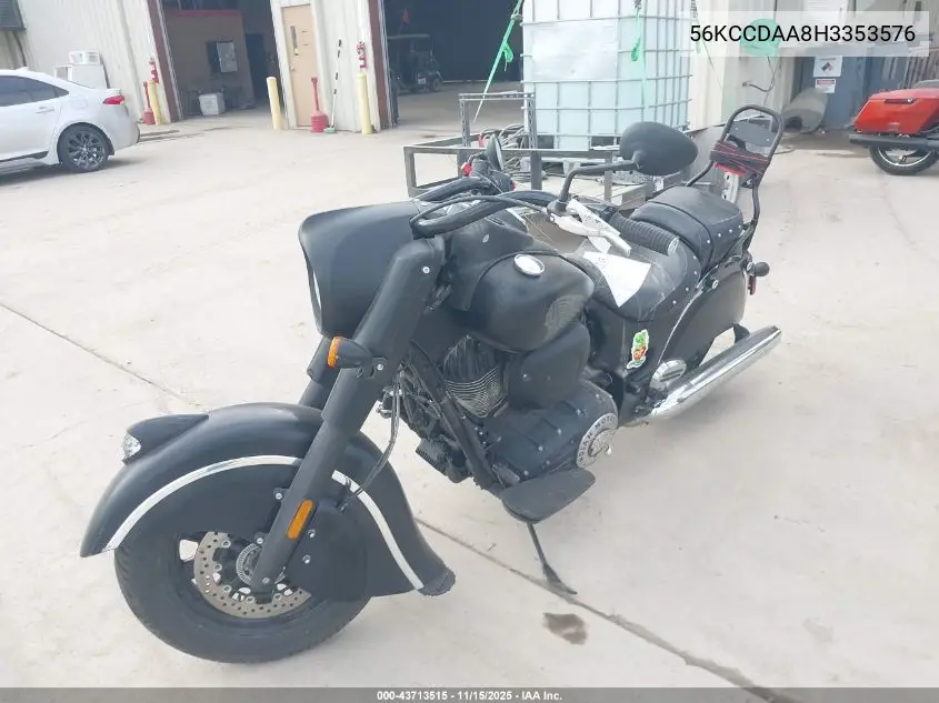 56KCCDAA8H3353576 2017 Indian Motorcycle Co. Chief Dark Horse