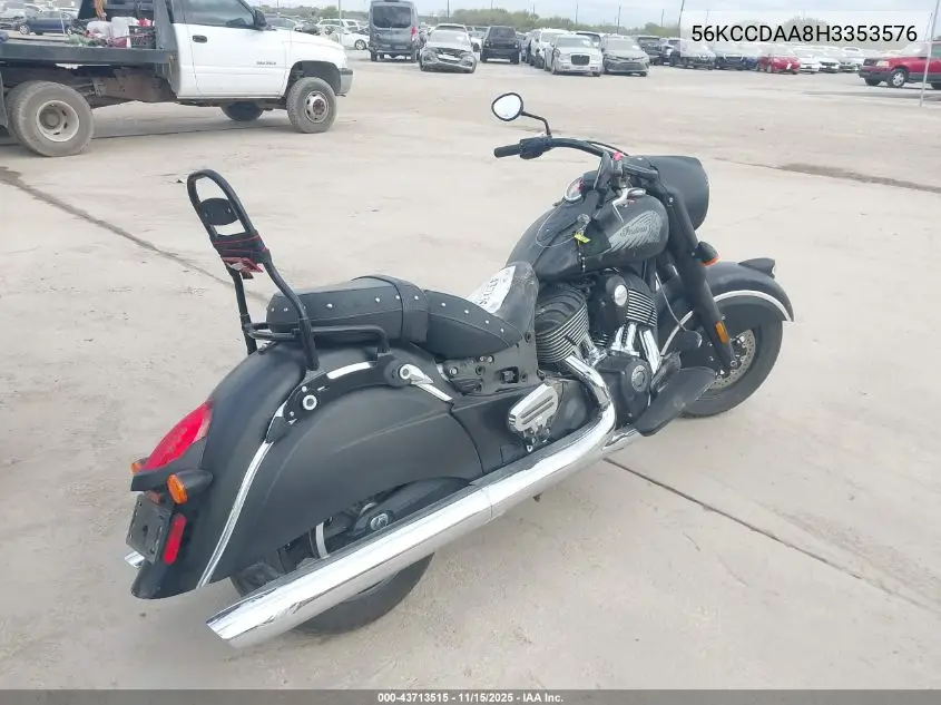 56KCCDAA8H3353576 2017 Indian Motorcycle Co. Chief Dark Horse