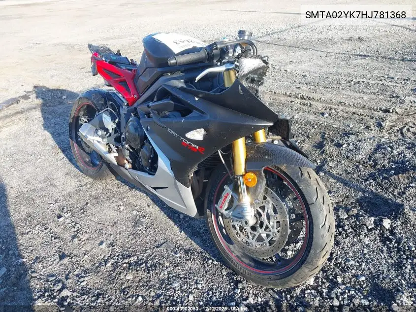 SMTA02YK7HJ781368 2017 Triumph Motorcycle Daytona 675R Abs