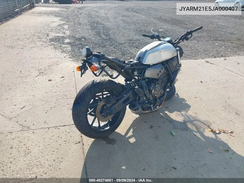 JYARM21E5JA000407 2018 Yamaha Xsr700