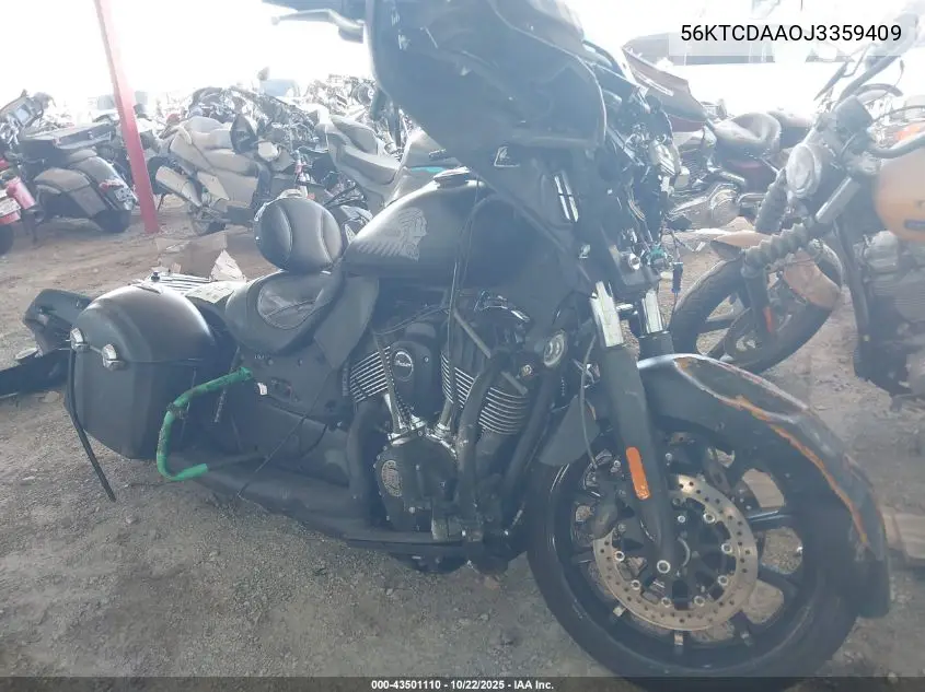56KTCDAA0J3359409 2018 Indian Motorcycle Co. Chieftain Dark Horse