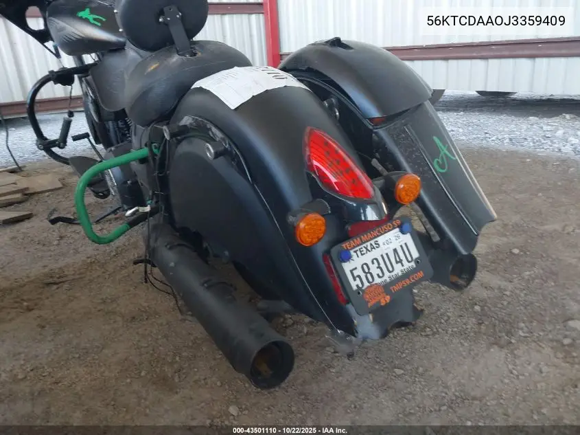 56KTCDAA0J3359409 2018 Indian Motorcycle Co. Chieftain Dark Horse