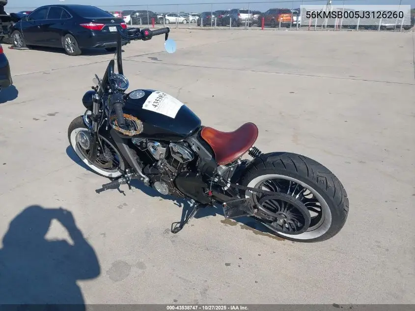 56KMSB005J3126260 2018 Indian Motorcycle Co. Scout