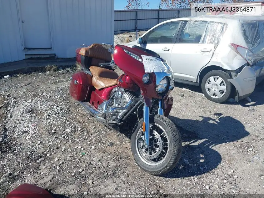 56KTRAAA6J3364871 2018 Indian Motorcycle Co. Roadmaster