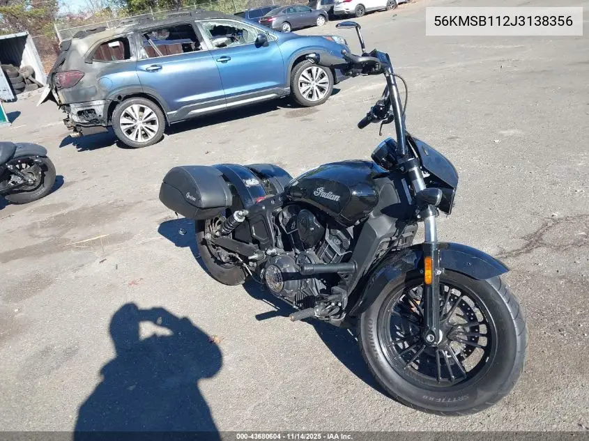 56KMSB112J3138356 2018 Indian Motorcycle Co. Scout Sixty