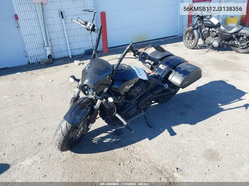 56KMSB112J3138356 2018 Indian Motorcycle Co. Scout Sixty