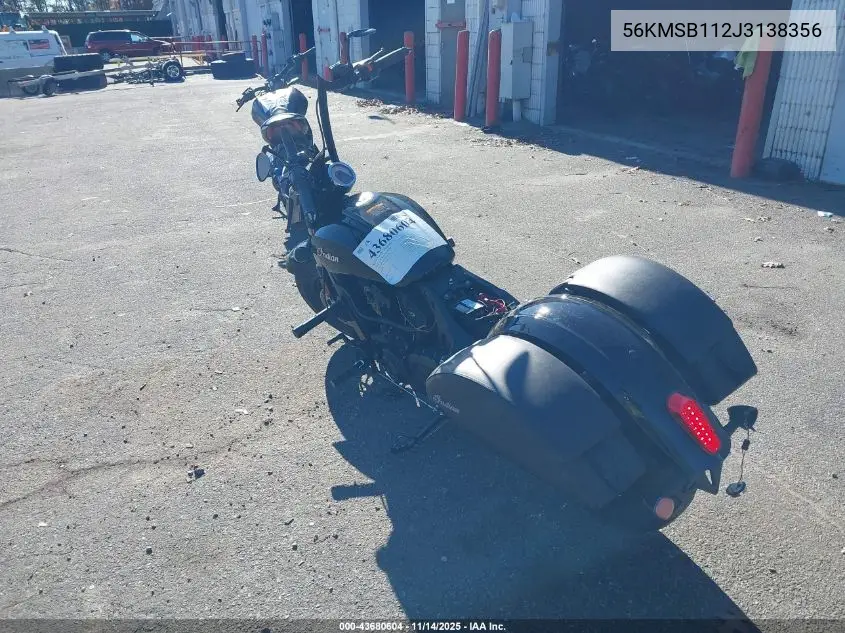 56KMSB112J3138356 2018 Indian Motorcycle Co. Scout Sixty