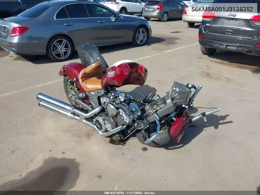 56KMSA001J3138352 2018 Indian Motorcycle Co. Scout Abs
