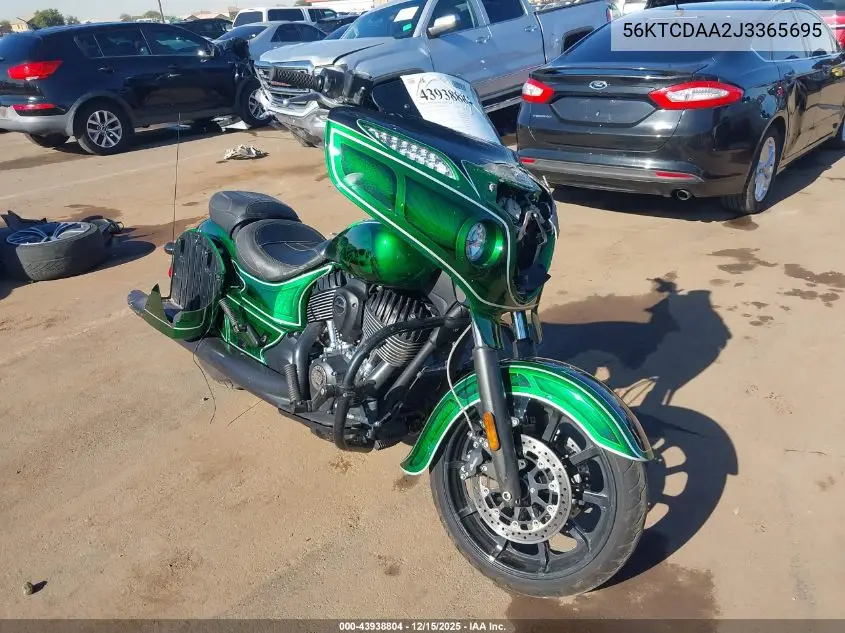 56KTCDAA2J3365695 2018 Indian Motorcycle Co. Chieftain Dark Horse