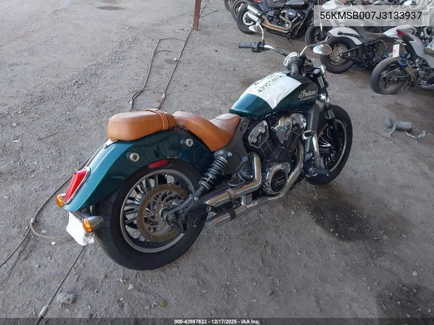 56KMSB007J3133937 2018 Indian Motorcycle Co. Scout
