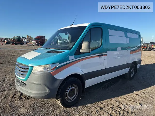 WDYPE7ED2KT003802 2019 Freightliner Sprinter 2500 2019 Freightliner Sprinter 2500 Cargo Van
