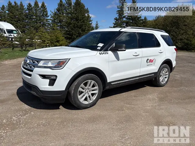 1FM5K8D89KGB29455 2019 Ford Explorer 2019 Ford Explorer Xlt 4Wd Suv