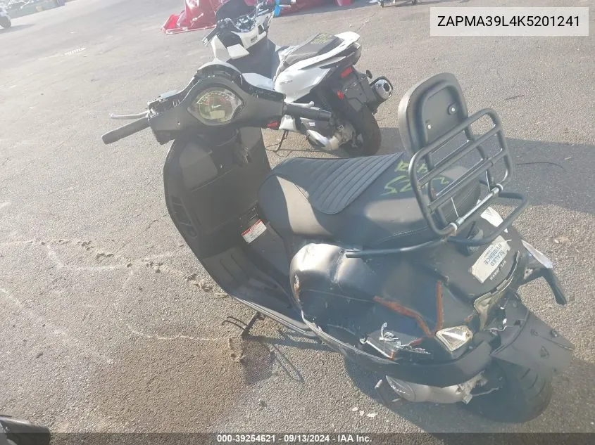 ZAPMA39L4K5201241 2019 Vespa Gts 300 Super