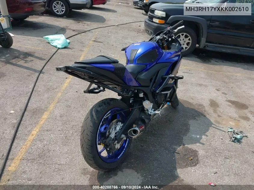 MH3RH17YXKK002610 2019 Yamaha Yzfr3